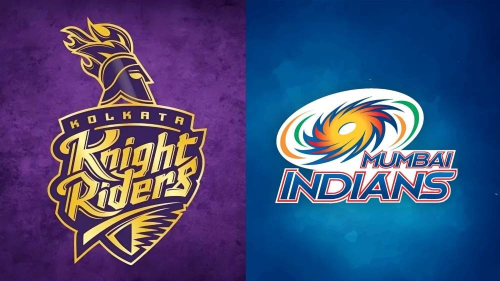 mumbai indians vs kolkata knight riders timeline