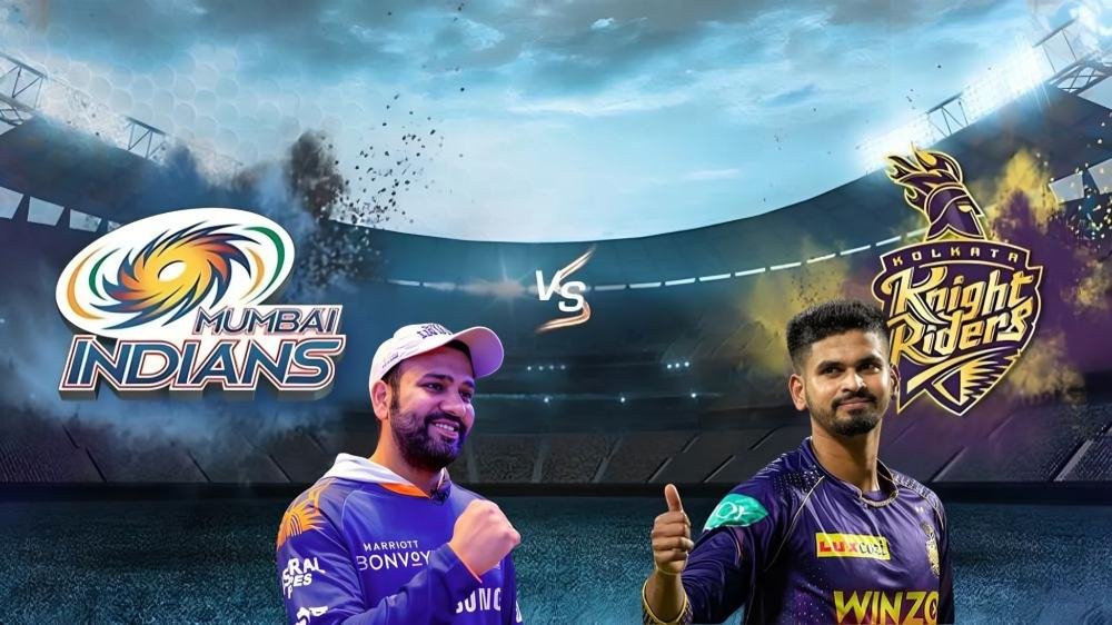 mumbai indians vs kolkata knight riders timeline